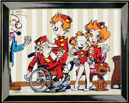 Lettreplaq Portrait Famille Spirou Janry