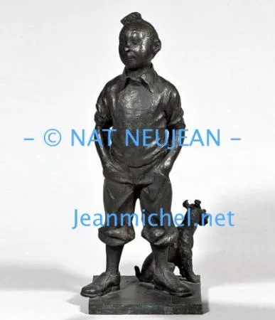 Nat Neujean Tintin 72cm avec Milou