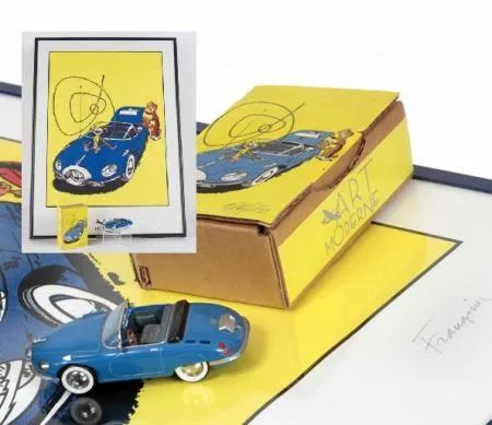 Idem Spirou Turbot-Rhino 1 bleue signée Franquin