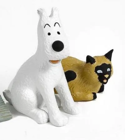 Moulinsart 45947 Tintin Milou Chat Siamois Hergé