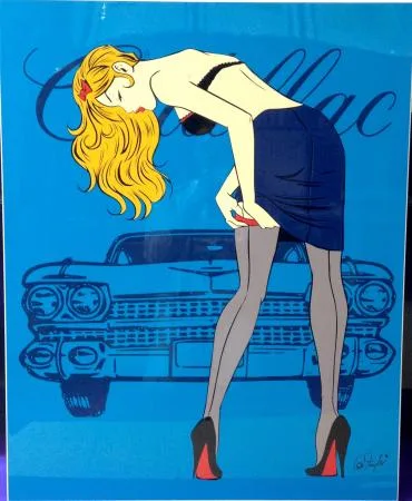 ARTGLAZ Pin-up Cadillac Louboutin Des Taylor