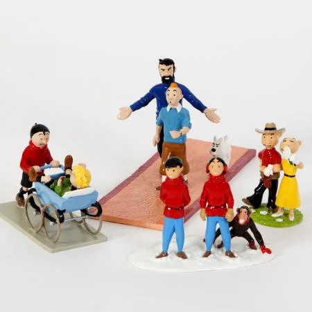 Moulinsart 46229 Tintin Popol Q&F Jo Zette Jocko