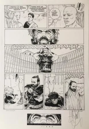 Delaby Murena planche originale Sérigraphie signée