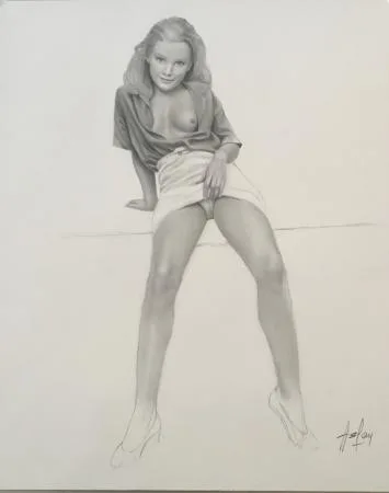 Aslan dessin original crayonné LUI 8
