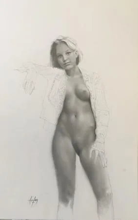 Aslan dessin original crayonné LUI 11