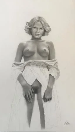 Aslan dessin original crayonné LUI 13