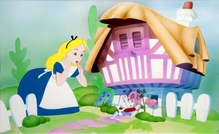 Alice merveilles Illustration originale DISNEY