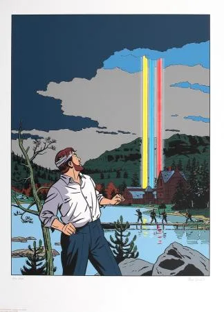 Bl&M l'étrange rendez-vous Sérigraphie Ted Benoit