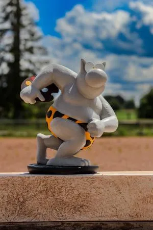 Geluck Le Chat sculpture Le petit Discobole 2019