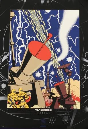 Blake et Mortimer SOS Météores Sérigraphie Archive
