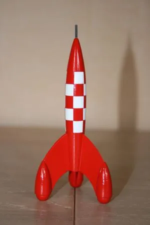 Aroutcheff Moulinsart Tintin Fusée 11,5cm (2e)