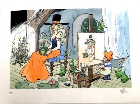 Will Isabelle Calendula sérigraphie aquarellée