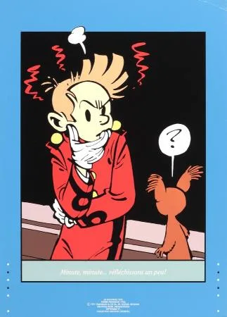 Franquin Spirou Spip minute Sérigraphie