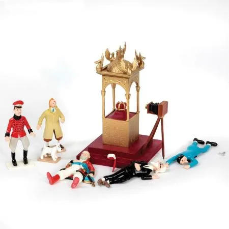 Moulinsart 46916 Tintin scène Sceptre roi Ottokar