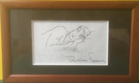 Francq Largo Winch dessin original crayon