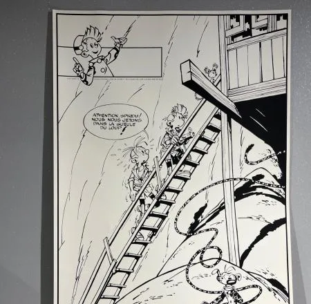 Franquin Spirou Gueule du Loup Sérigraphie