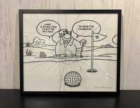Geluck Le Chat Vitre cassée 4 : Golf 2 anglais