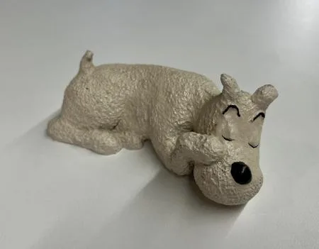 Leblon Hergé Milou dort couché 1990