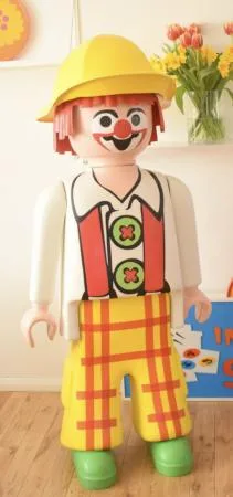 Playmobil géant 160 cm Clown chapeau abimé