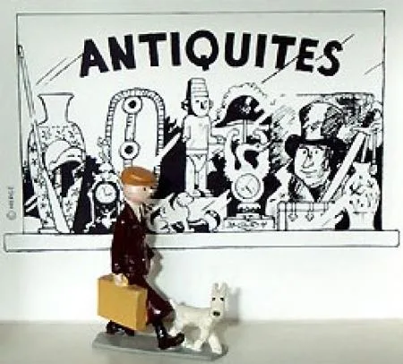 Pixi Tintin 4415 1E Milou valise vitrine Antiquité