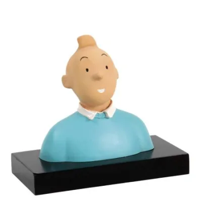 Leblon Hergé buste socle Tintin pull bleu 1er