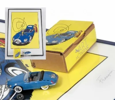 Idem Spirou Turbot-Rhino 1 bleue signée Franquin