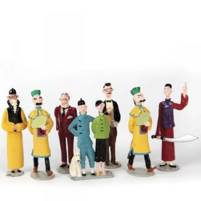 Pixi 4401 1E Grande boite Lotus bleu 7 figurines