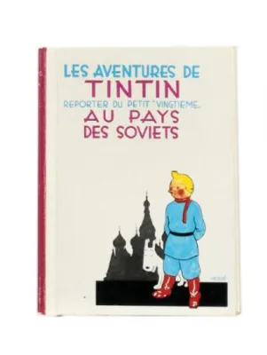 Hergé carte de voeux Tintin Mini Soviets 1981