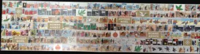 Hergé Tintin carte de voeux strips 1974 signée