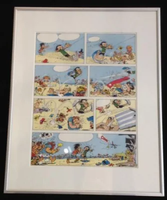 Franquin Gaston poster Milky Way La plage