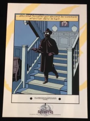 Sérigraphie Blake et Mortimer Guniea Pig escaliers