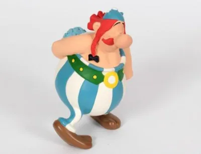 Leblon Uderzo Obélix amoureux fleurs LAS365