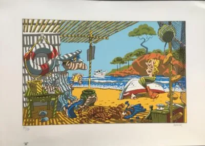 Sérigraphie Eric Cartier la Sirène