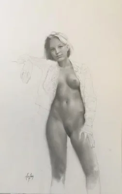 Aslan dessin original crayonné LUI 11