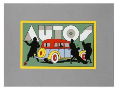Blake Mortimer portfolio Autos signé Juillard