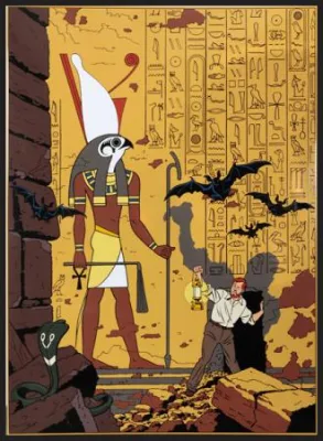 Blake Mortimer Mystère pyramide plaque émaillée