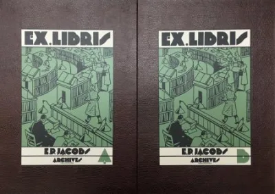 Blake et Mortimer Jacobs portfolio Ex-Libris 1991
