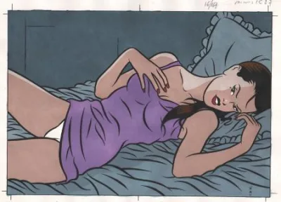 Walter Minus dessin original couleurs la nuisette