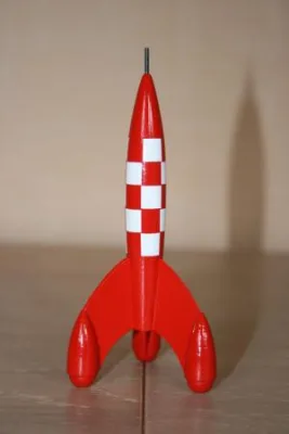 Aroutcheff Moulinsart Tintin Fusée 11,5cm (2e)