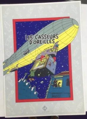 Exem sérigraphie hommage Hergé Tintin