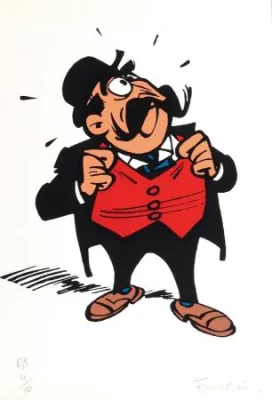 Franquin Spirou Champignac Sérigraphie signée