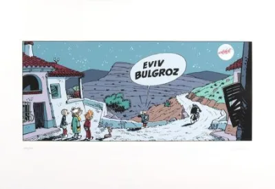 Franquin Eviv Bulgroz Sérigraphie Coca-Cola signée