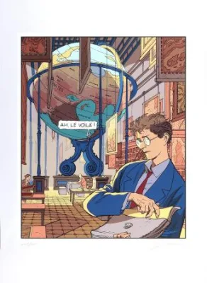 Schuiten sérigraphie Frontière invisible signée