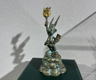 Uderzo Astérix Liberté éclairant PIXI 4126 bronze