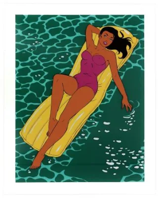 Berthet Pin-up sérigraphie sur plexi EspaceBD