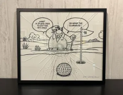 Geluck Le Chat Vitre cassée 4 : Golf 2 anglais