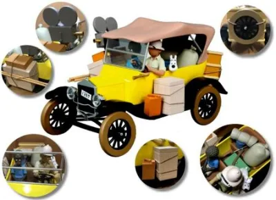 Moulinsart 44502 Ford T jaune Tintin au Congo