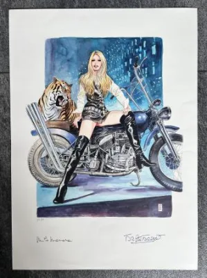 Manara Et Milo créa Bardot Harley Davidson EA I