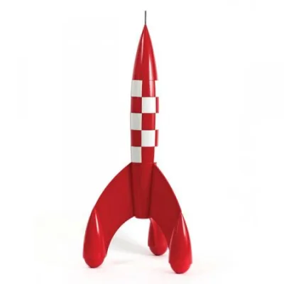 Aroutcheff Hergé Tintin fusée 114cm 1ère version
